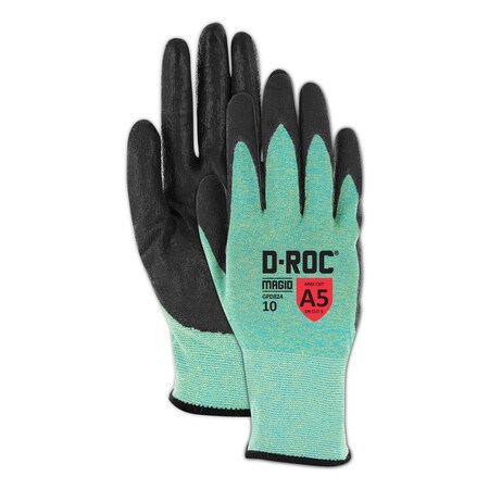 DROC GPD824 UltraLightweight Polyurethane Palm Coated Work GlovesCut Level A5